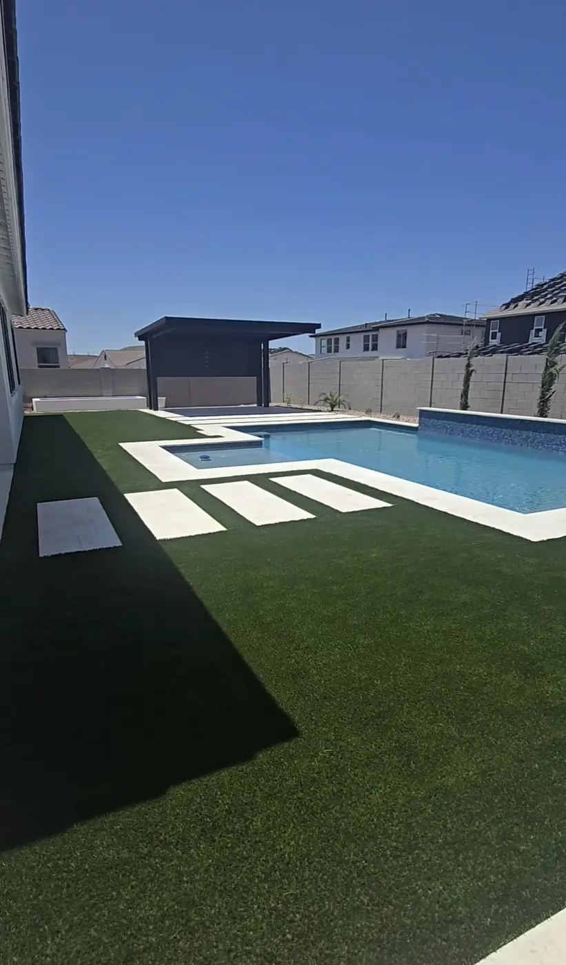 Pool and turf by L and R