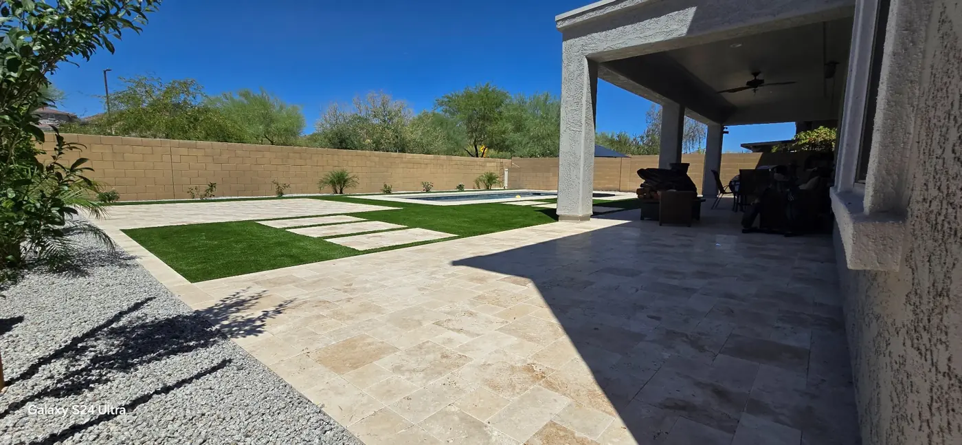Patio paving and landscape transitions