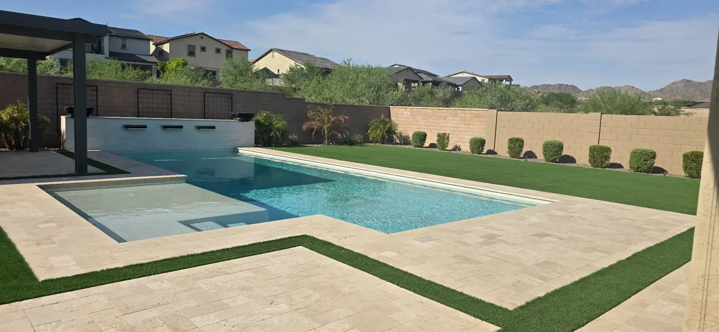 L & R completed pool inspiration